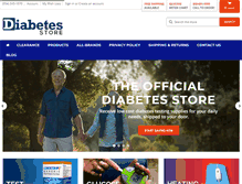 Tablet Screenshot of diabetesstore.com